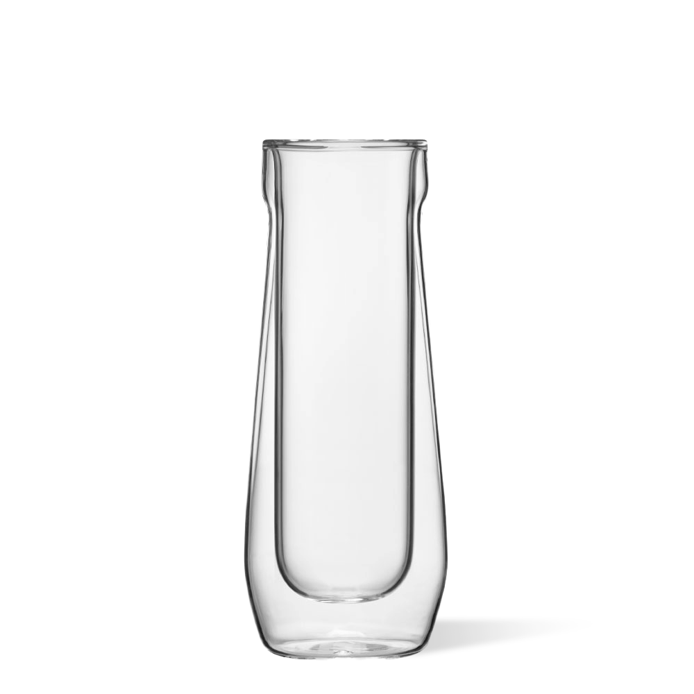 Stemless Flute Glass Set (2) - Smooth Choice - Patio Daily