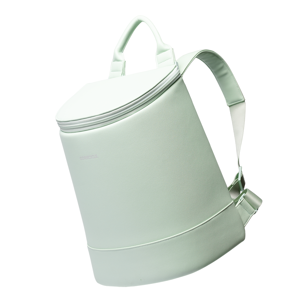 Eola Bucket Cooler Bag - Leisure Getaway - Original Refresh - Sage Mist - Vegan Leather
