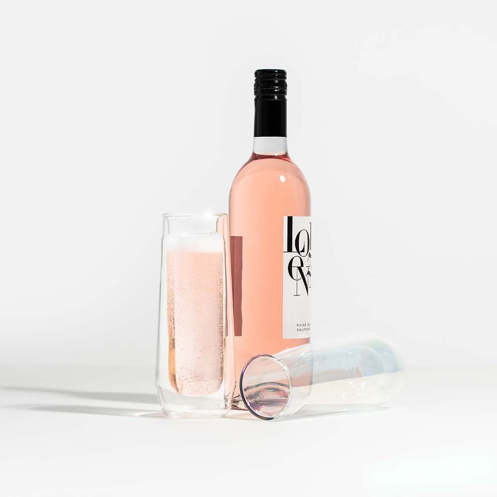 Stemless Flute Glass Set (2) - Smooth Choice - Patio Daily