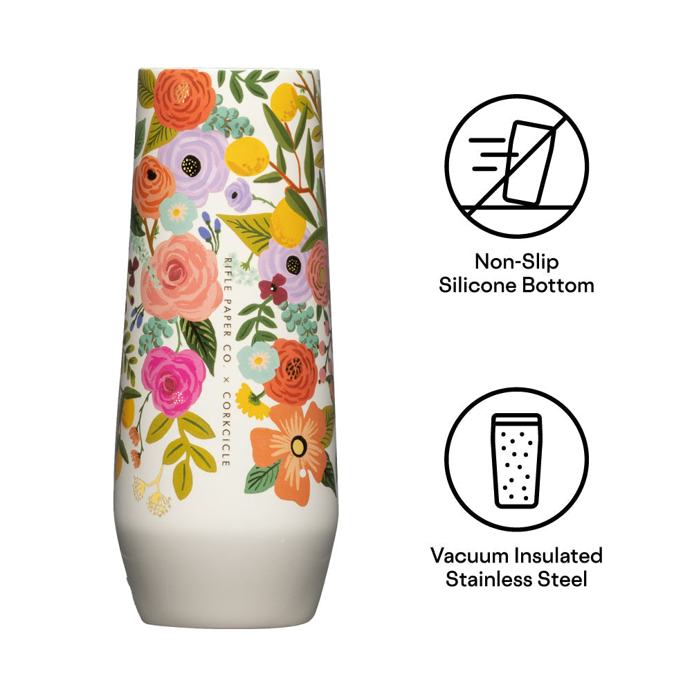 Rifle Paper Co. Stemless Flute - Smooth Tumbler - Relaxed Drinkware