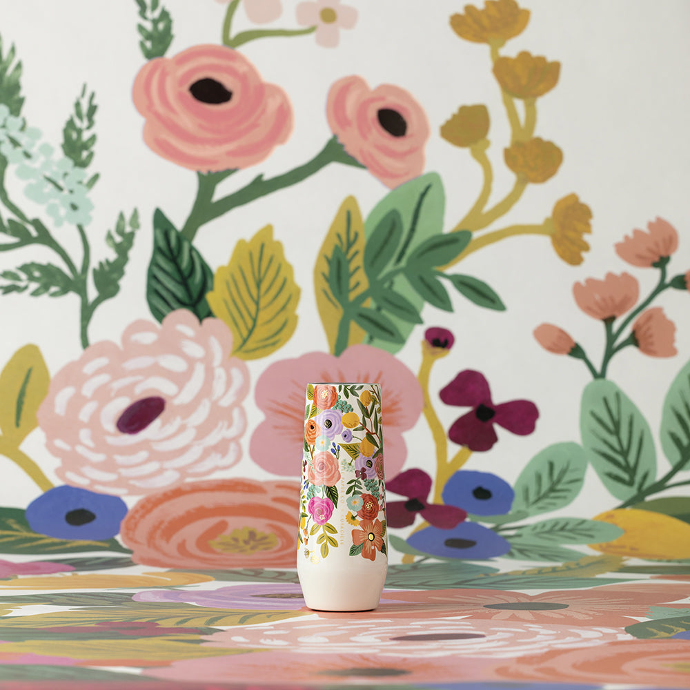 Rifle Paper Co. Stemless Flute - Smooth Tumbler - Relaxed Drinkware