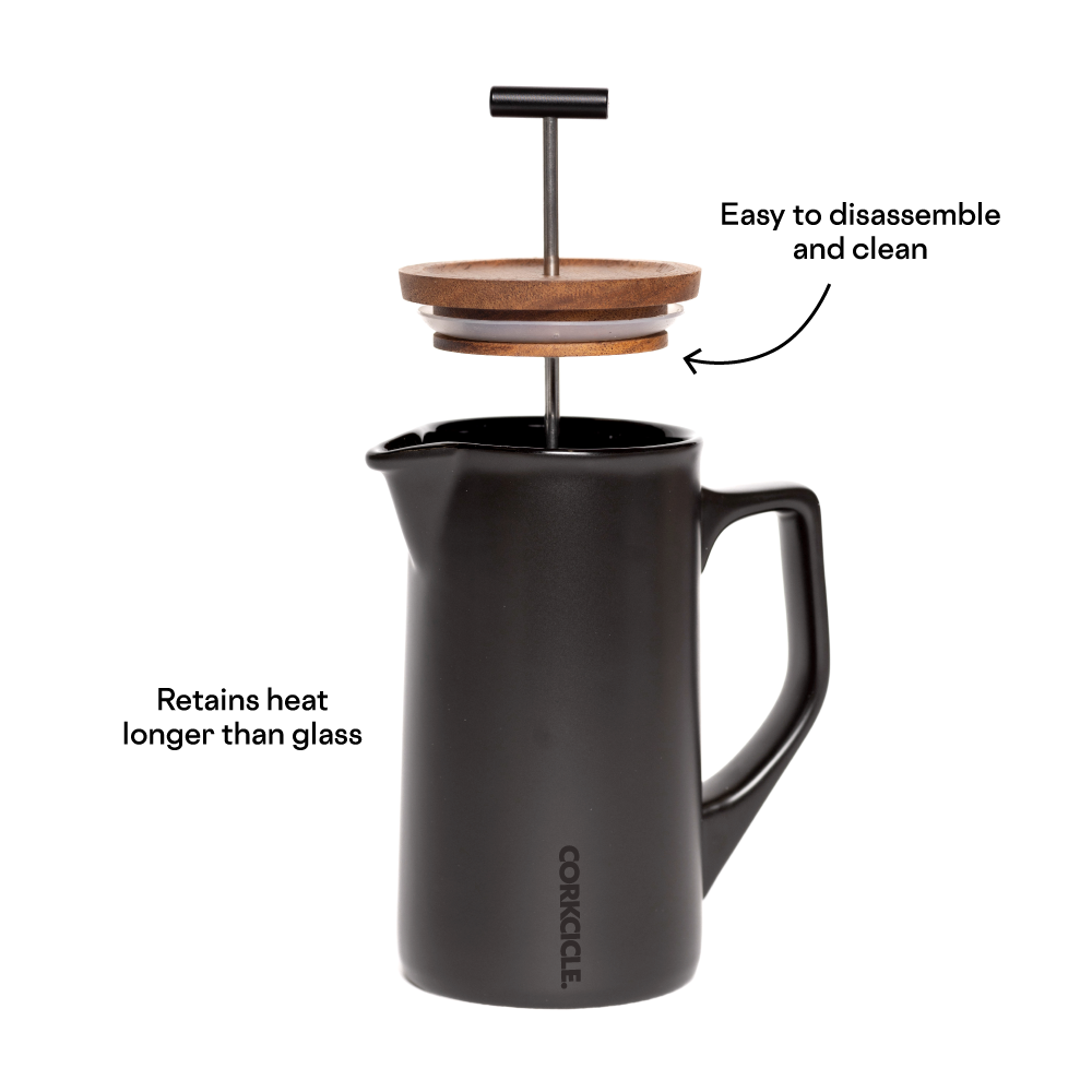 Ceramic French Press - Relaxed Accessory - Easy Setup