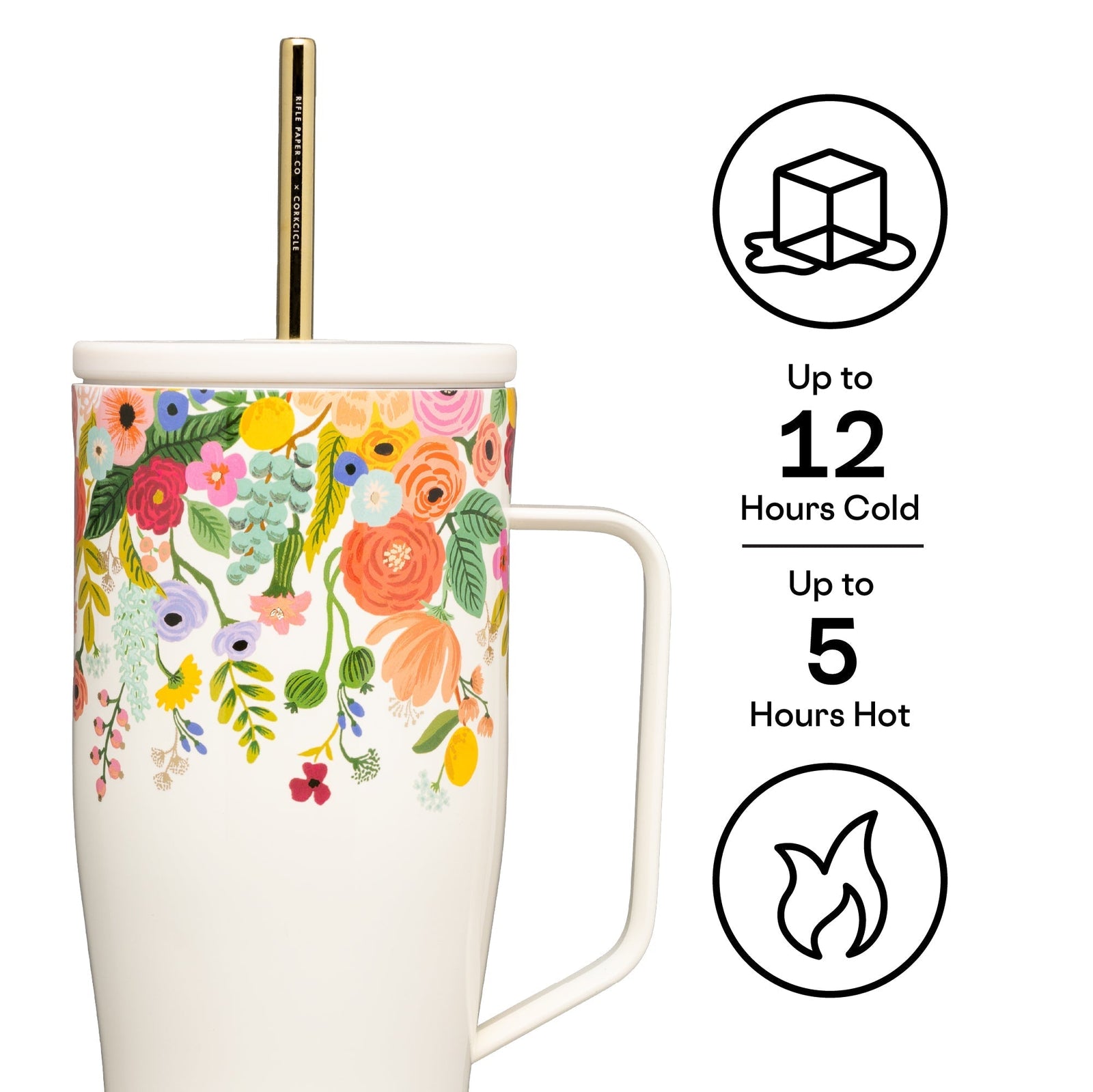 Rifle Paper Co. Cold Cup XL - Classic Travel - Easy Cup