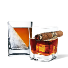 Whiskey Wedge + Cigar Glass Bundle - Clean Whiskey - Adventure Whiskey
